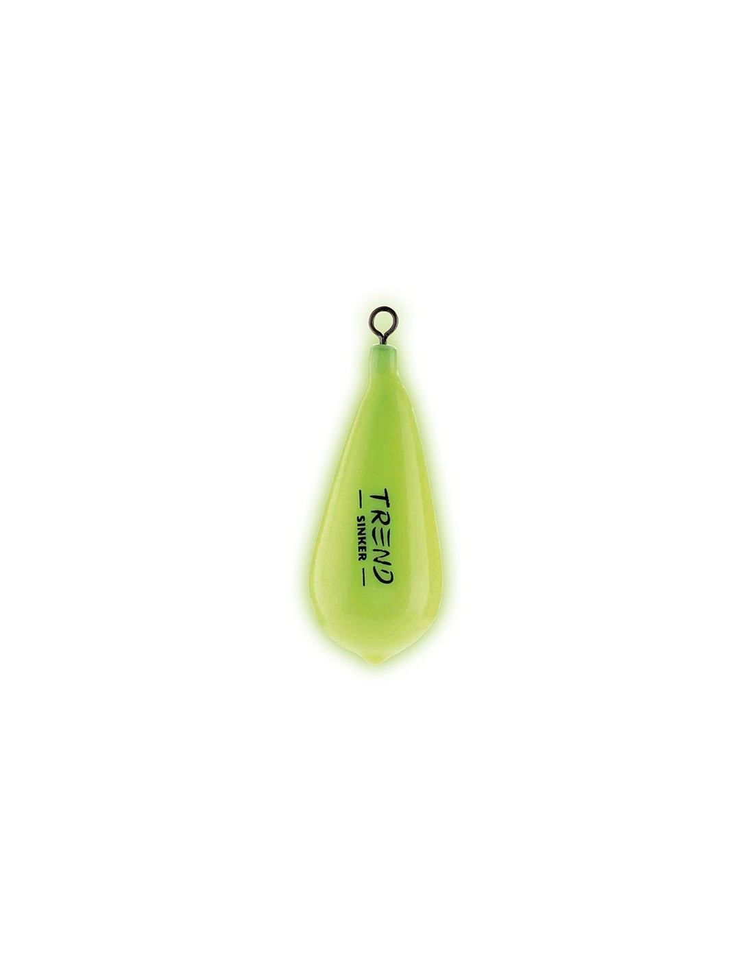 Plomb Poire Fluorescent avec Émerillon (made in Italy)