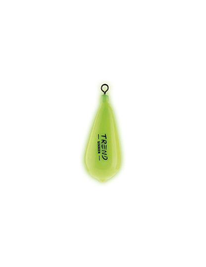 Plomb Poire Fluorescent avec Émerillon (made in Italy)