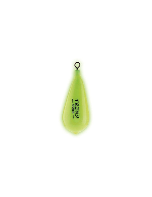 Plomb Poire Fluorescent avec Émerillon (made in Italy)