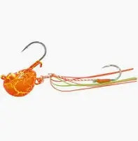 Tenya deep Explorer tackle orange 80g, leurre technique pour la pêche verticale en mer, idéal pour céphalopodes et poissons de fond.