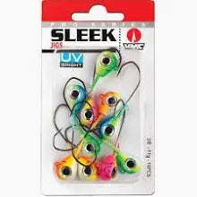tete plombée VMC Sleek Jig en paquet, jigs colorés pour la pêche en mer et eau douce.