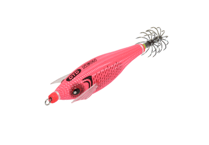 Turlutte DTD NEON 2026 en rose, matériau de pêche en mer, pour la pêche du calmar.
