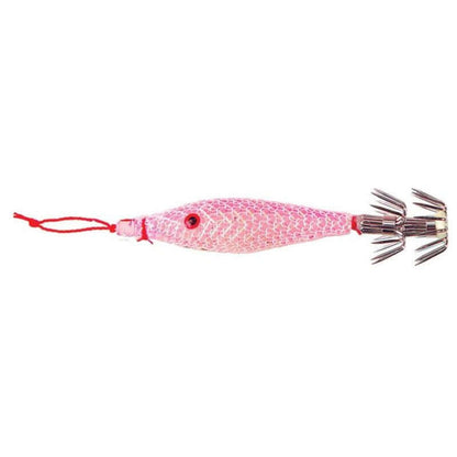Turlutte "Shamalo" 9 cm - FLASHMER, leurre rose pour la pêche calamar, matériel de pêche en mer.
